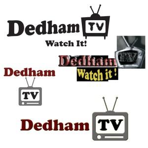 Various Dedham TV logos of the past. Note: the retro-TV graphic with antennae!